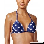 California Waves Women's USA Reversible Printed Bikini Top Multi B078X9HLCL